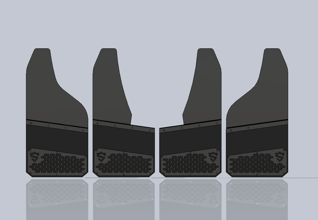 Honeycomb style Mud Flaps