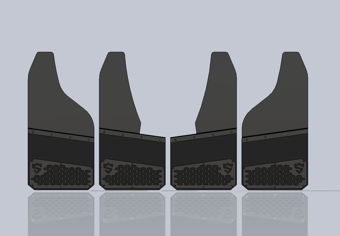 Honeycomb style Mud Flaps