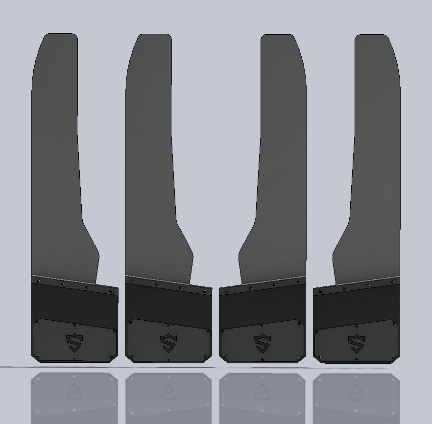Country style Long-John Mud Flaps