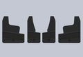 Dually mud flaps