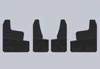 Dually mud flaps